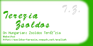 terezia zsoldos business card